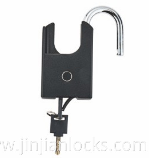 IP67 Waterproof App Control Fingerprint Padlock Bike Lock Smart Bike Lock with Loop Cable Accessory